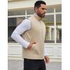imageCOOFANDY Mens Casual Outerwear Vest Lightweight Zip Up Sleeveless Jacket Outdoor Work Hiking Travel Golf Vest with PocketsKhaki