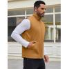 imageCOOFANDY Mens Casual Outerwear Vest Lightweight Zip Up Sleeveless Jacket Outdoor Work Hiking Travel Golf Vest with PocketsLight Brown
