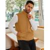 imageCOOFANDY Mens Casual Outerwear Vest Lightweight Zip Up Sleeveless Jacket Outdoor Work Hiking Travel Golf Vest with PocketsLight Brown