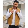 imageCOOFANDY Mens Casual Outerwear Vest Lightweight Zip Up Sleeveless Jacket Outdoor Work Hiking Travel Golf Vest with PocketsLight Brown
