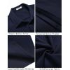 imageCOOFANDY Mens Casual Short Sleeve Button Down Summer Beach Shirt Lightweight Textured Wrinkle Free Stretch ShirtsMedieval Blue