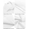 imageCOOFANDY Mens Casual Short Sleeve Button Down Summer Beach Shirt Lightweight Textured Wrinkle Free Stretch ShirtsWhite