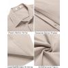 imageCOOFANDY Mens Casual Short Sleeve Button Down Summer Beach Shirt Lightweight Textured Wrinkle Free Stretch ShirtsWood Ash