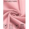 imageCOOFANDY Mens Casual Short Sleeve Shirts Button Down Textured Shirts Summer Beach Shirt with PocketPink