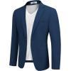 imageCOOFANDY Mens Casual Sport Coat Regular Fit Lightweight Blazers Jacket Two Button Business Suit JacketsBlue