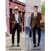 imageCOOFANDY Mens Casual Sport Coat Regular Fit Lightweight Blazers Jacket Two Button Business Suit JacketsBrown