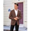 imageCOOFANDY Mens Casual Sport Coat Regular Fit Lightweight Blazers Jacket Two Button Business Suit JacketsBrown