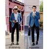 imageCOOFANDY Mens Casual Sport Coat Regular Fit Lightweight Blazers Jacket Two Button Business Suit JacketsDark Blue