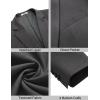 imageCOOFANDY Mens Casual Sport Coat Regular Fit Lightweight Blazers Jacket Two Button Business Suit JacketsDark Grey