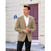 imageCOOFANDY Mens Casual Sport Coat Regular Fit Lightweight Blazers Jacket Two Button Business Suit JacketsKhaki