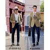 imageCOOFANDY Mens Casual Sport Coat Regular Fit Lightweight Blazers Jacket Two Button Business Suit JacketsKhaki