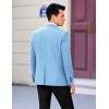 imageCOOFANDY Mens Casual Sport Coat Regular Fit Lightweight Blazers Jacket Two Button Business Suit JacketsLight Blue