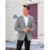 imageCOOFANDY Mens Casual Sport Coat Regular Fit Lightweight Blazers Jacket Two Button Business Suit JacketsLight Grey
