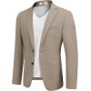 imageCOOFANDY Mens Casual Sport Coat Regular Fit Lightweight Blazers Jacket Two Button Business Suit JacketsMoon Grey