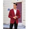 imageCOOFANDY Mens Casual Sport Coat Regular Fit Lightweight Blazers Jacket Two Button Business Suit JacketsRed
