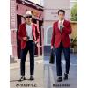 imageCOOFANDY Mens Casual Sport Coat Regular Fit Lightweight Blazers Jacket Two Button Business Suit JacketsRed