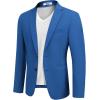 imageCOOFANDY Mens Casual Sport Coat Regular Fit Lightweight Blazers Jacket Two Button Business Suit JacketsRoyal Blue