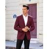 imageCOOFANDY Mens Casual Sport Coat Regular Fit Lightweight Blazers Jacket Two Button Business Suit JacketsWine Red