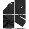 imageCOOFANDY Mens Casual Stretch Blazer Jacket Regular Fit Lightweight Sport Coat Two Button Suit JacketsBlack