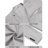 imageCOOFANDY Mens Casual Stretch Blazer Jacket Regular Fit Lightweight Sport Coat Two Button Suit JacketsLight Grey