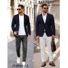 imageCOOFANDY Mens Casual Stretch Blazer Jacket Regular Fit Lightweight Sport Coat Two Button Suit JacketsNavy Blue
