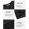 imageCOOFANDY Mens Crew Neck Sweaters Long Sleeve Lightweight Knit Dress Pullover SweatersBlack