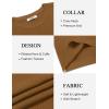 imageCOOFANDY Mens Crew Neck Sweaters Long Sleeve Lightweight Knit Dress Pullover SweatersBrown