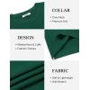 imageCOOFANDY Mens Crew Neck Sweaters Long Sleeve Lightweight Knit Dress Pullover SweatersDark Green