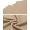 imageCOOFANDY Mens Crew Neck Sweaters Long Sleeve Lightweight Knit Dress Pullover SweatersLight Camel