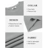 imageCOOFANDY Mens Crew Neck Sweaters Long Sleeve Lightweight Knit Dress Pullover SweatersLight Gray