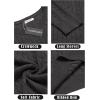 imageCOOFANDY Mens Crewneck Knit Sweater Slim Fit Lightweight Casual Twist Patterned Cable Knitted PulloverAdark Grey