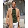 imageCOOFANDY Mens Crewneck Sweater Pullover Knit Sweater Lightweight Sweaters with Ribbing EdgeDark Army Green
