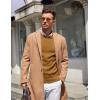 imageCOOFANDY Mens Crewneck Sweater Pullover Knit Sweater Lightweight Sweaters with Ribbing EdgeLight Brown