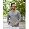 imageCOOFANDY Mens Crewneck Sweater Pullover Knit Sweater Lightweight Sweaters with Ribbing EdgeLight Gray