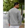 imageCOOFANDY Mens Crewneck Sweater Pullover Knit Sweater Lightweight Sweaters with Ribbing EdgeLight Gray