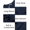 imageCOOFANDY Mens Crewneck Sweater Pullover Knit Sweater Lightweight Sweaters with Ribbing EdgeNavy Blue