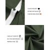imageCOOFANDY Mens Dress Shirt Wrinkle Free Regular Fit Stretch Short Sleeve Button Down ShirtsArmy Greenwhite