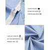 imageCOOFANDY Mens Dress Shirt Wrinkle Free Regular Fit Stretch Short Sleeve Button Down ShirtsLight Bluewhite
