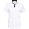 imageCOOFANDY Mens Dress Shirt Wrinkle Free Regular Fit Stretch Short Sleeve Button Down ShirtsWhiteblack