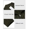 imageCOOFANDY Mens Full Zip Cardigan Sweater Slim Fit Cable Knitted Zip Up Sweater with PocketsArmy Green