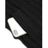 imageCOOFANDY Mens Full Zip Cardigan Sweater Slim Fit Cable Knitted Zip Up Sweater with PocketsBlack