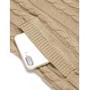 imageCOOFANDY Mens Full Zip Cardigan Sweater Slim Fit Cable Knitted Zip Up Sweater with PocketsKhaki