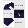imageCOOFANDY Mens Full Zip Cardigan Sweater Slim Fit Cable Knitted Zip Up Sweater with PocketsNavy Blue