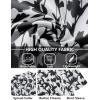 imageCOOFANDY Mens Hawaiian Shirts Short Sleeve Tropical Button Down Shirt Floral Shirt Summer Beach ShirtBlack Flowerwhite