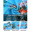 imageCOOFANDY Mens Hawaiian Shirts Short Sleeve Tropical Button Down Shirt Floral Shirt Summer Beach ShirtMulti Flowers Blue