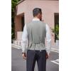 imageCOOFANDY Mens Herringbone Tweed Suit Vests Slim Fit Waistcoat Casual Business Dress VestGrey
