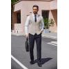 imageCOOFANDY Mens Herringbone Tweed Suit Vests Slim Fit Waistcoat Casual Business Dress VestLight Khaki
