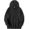 imageCOOFANDY Mens Hooded Sweatshirts Long Sleeve Casual Pullover Hoodie Waffle Knit Sweatshirt with PocketBlack