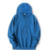 imageCOOFANDY Mens Hooded Sweatshirts Long Sleeve Casual Pullover Hoodie Waffle Knit Sweatshirt with PocketBlue