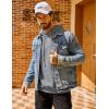 imageCOOFANDY Mens Hooded Sweatshirts Long Sleeve Casual Pullover Hoodie Waffle Knit Sweatshirt with PocketLight Grey